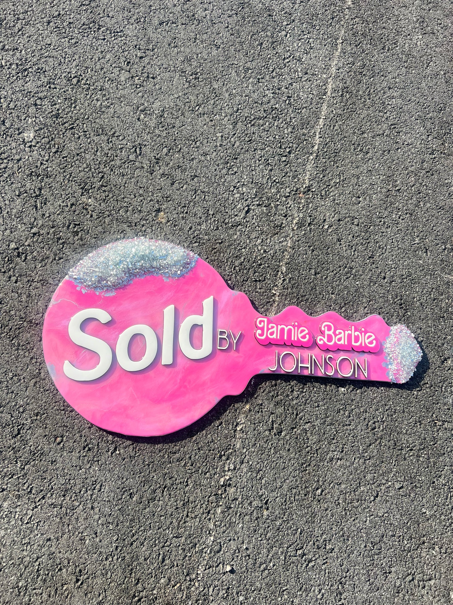 Barbie Themed Sold Key Sign